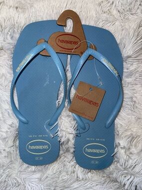 Havaianas Lavender Blue Rubber Flip Flops